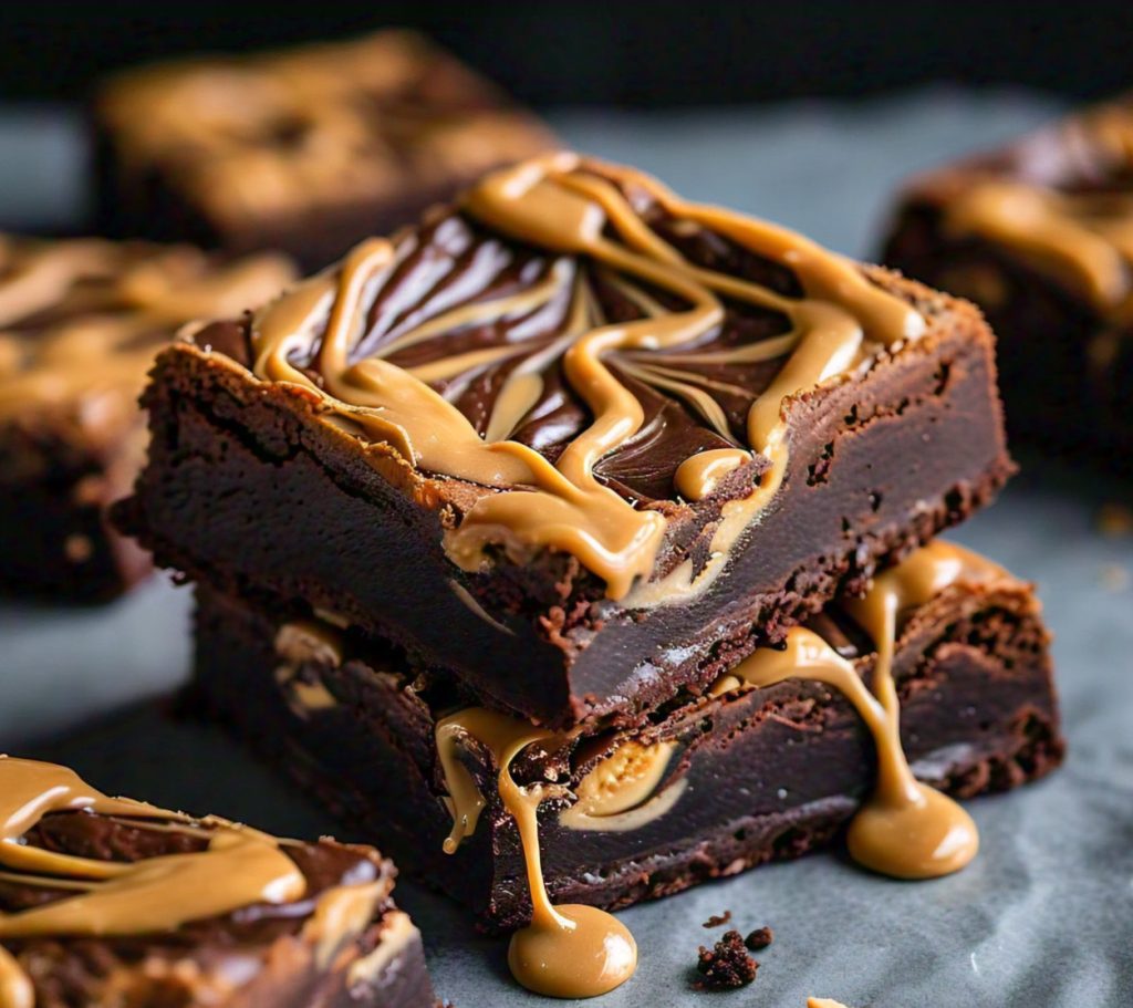 peanut butter swirl brownie recipe in microwave