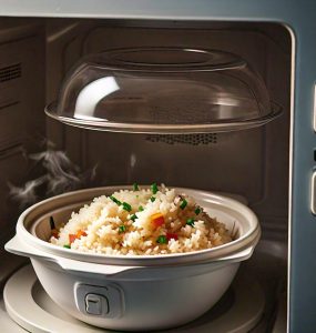 rice cooking in microwave