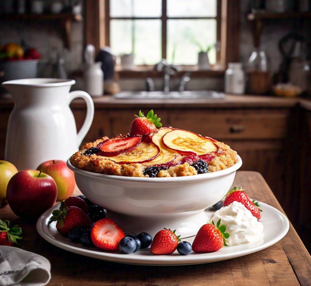 recipe to cook fruit crisp in the microwave