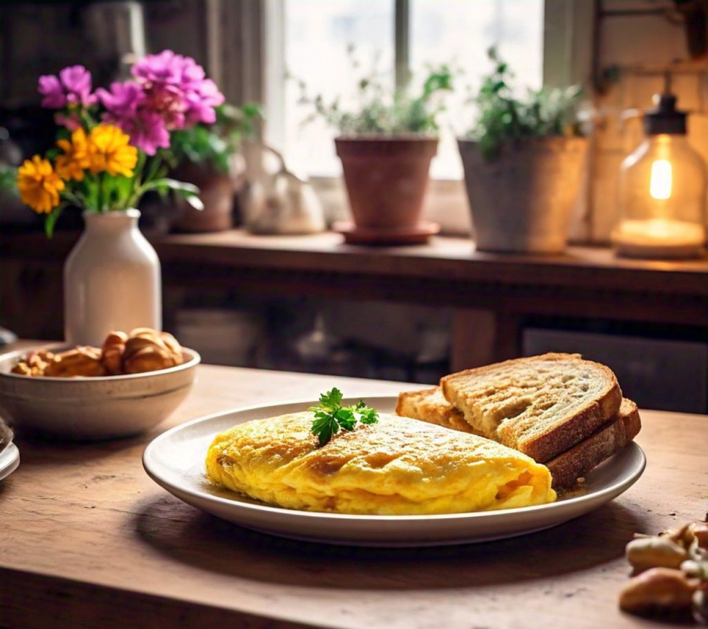 recipe to cook omelette in the microwave