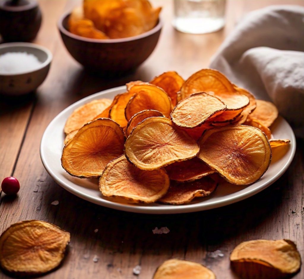 recipe to cook potato chips in the microwave