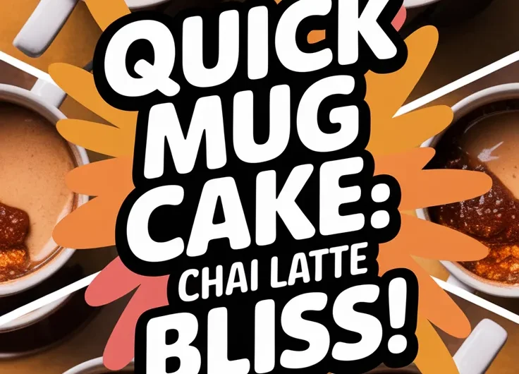 2-Minute Microwave Chai Latte Mug Cake