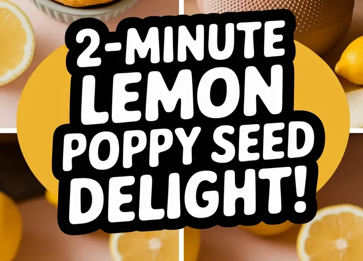 2-Minute Microwave Lemon Poppy Seed Mug Muffin