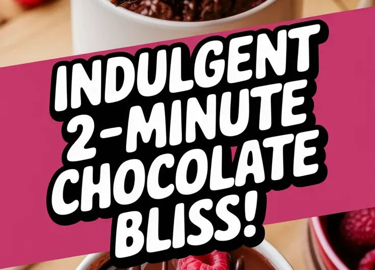 2-Minute Microwave Raspberry Chocolate Mug Brownie