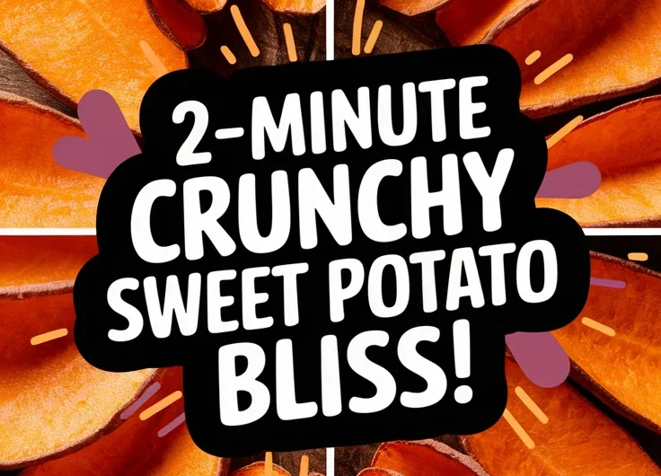 2-Minute Microwave Sweet Potato Chips (No Oil)