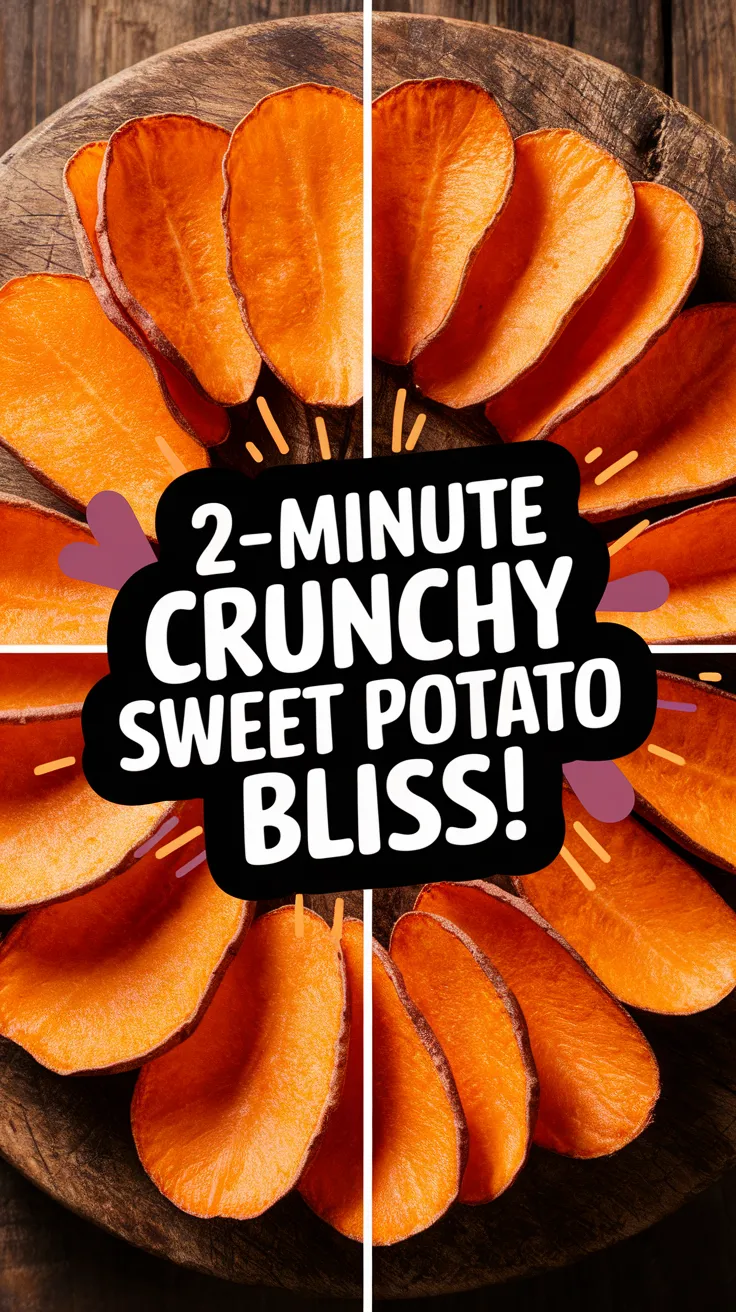 Delicious 2-Minute Microwave Sweet Potato Chips arranged artistically