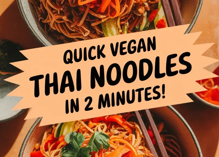 2-Minute Microwave Thai Peanut Noodles (Vegan)