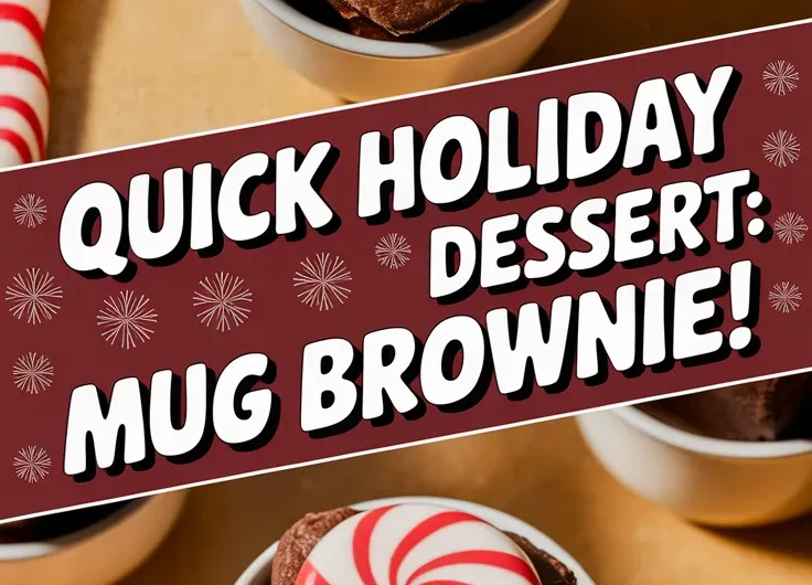 2-Minute Microwave Peppermint Mug Brownie (Holiday Special)