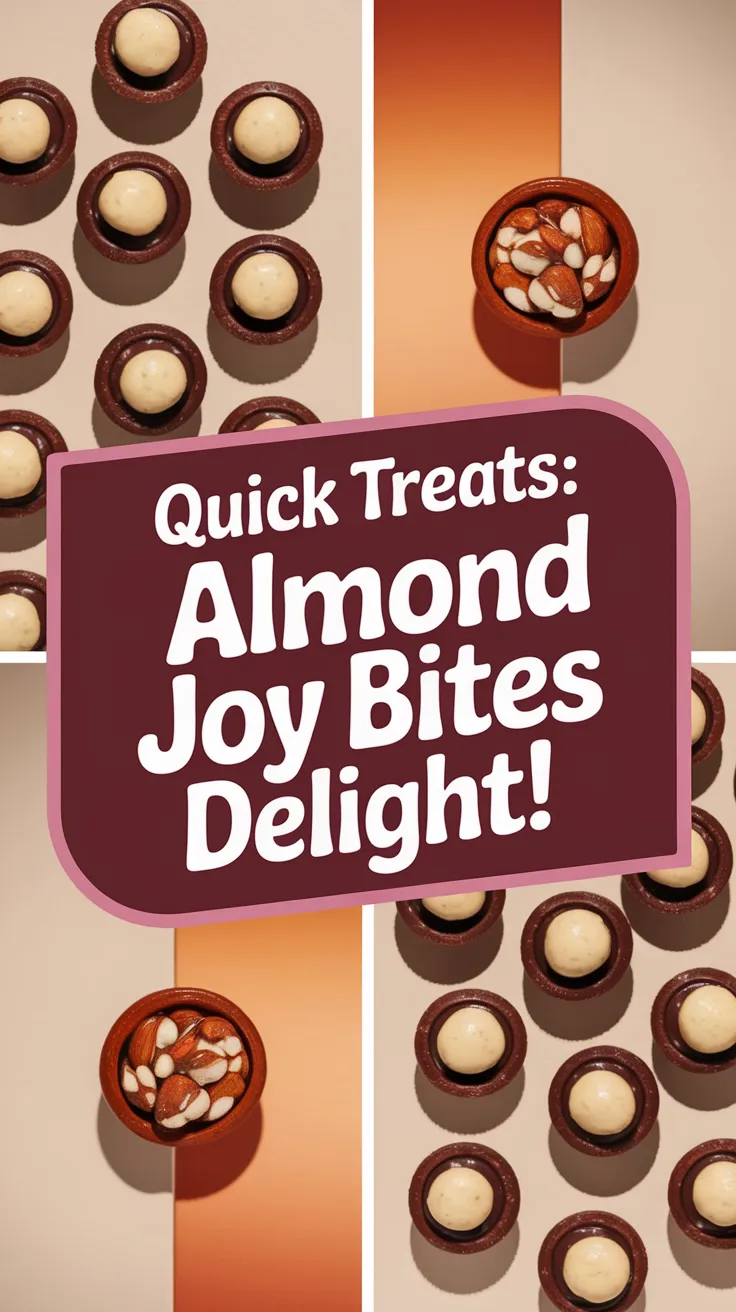 Delicious Almond Joy Bites arranged beautifully, showcasing the beachy microwave bars.