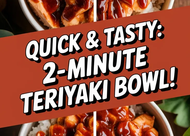 Anyday Microwave Meal: 2-Minute Chicken Teriyaki Bowl