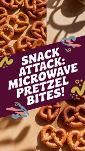 Delicious microwave-ready Ballpark pretzel bites arranged on a surface.