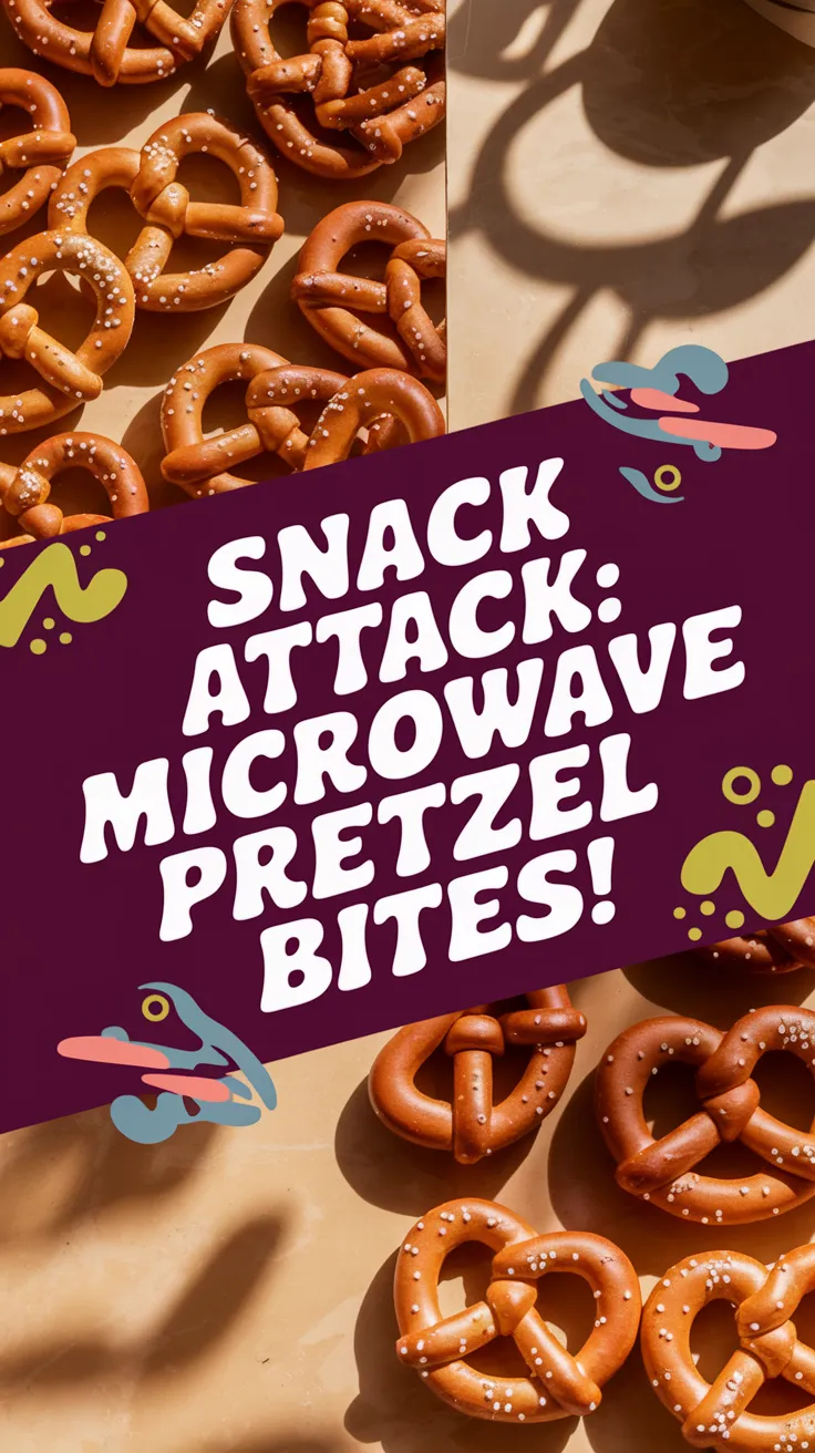Delicious microwave-ready Ballpark pretzel bites arranged on a surface.