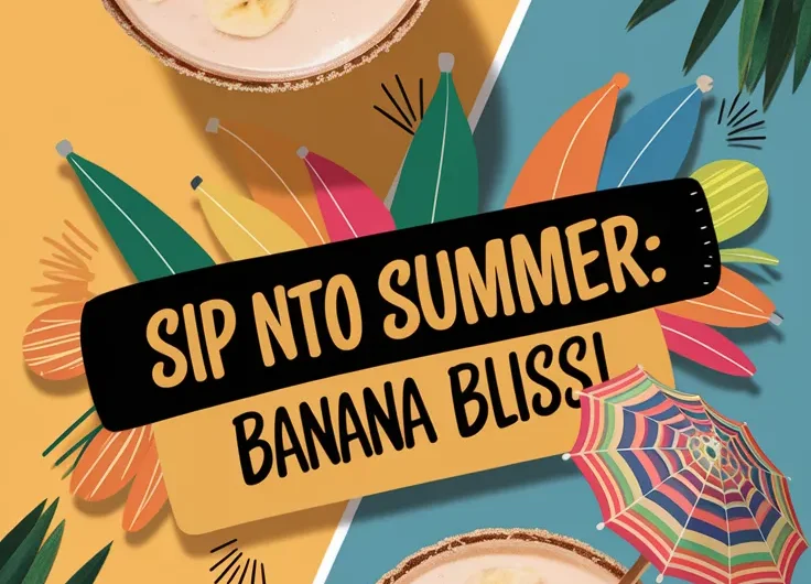 Banana Daiquiri with Beach Flair (Microwave Syrup)
