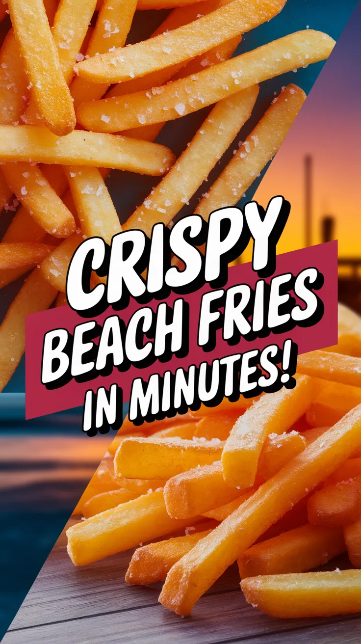 Delicious Beach Boardwalk Fries prepared in microwave-fried style.