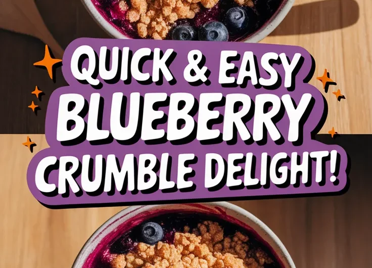 Blueberry Crumble – Mug Style (Microwave)