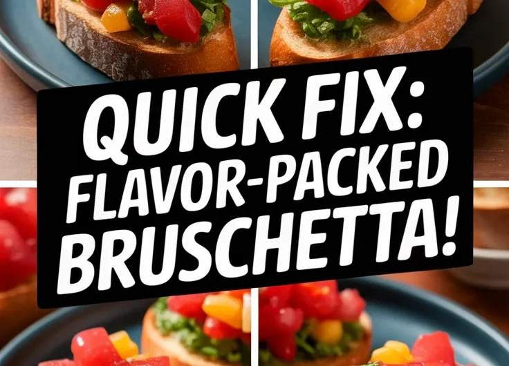 Bruschetta Platter with Microwave-Touched Toppings