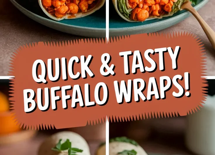 2-Minute Microwave Buffalo Chickpea Wrap (High-Protein)