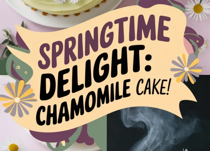 Chamomile Cake for Spring Tea (Microwave)