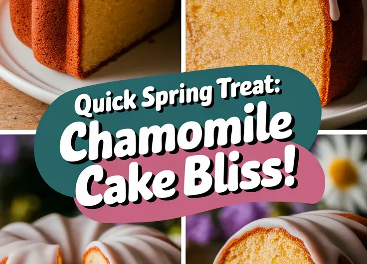 Chamomile Tea Cake – A Spring Microwave Treat