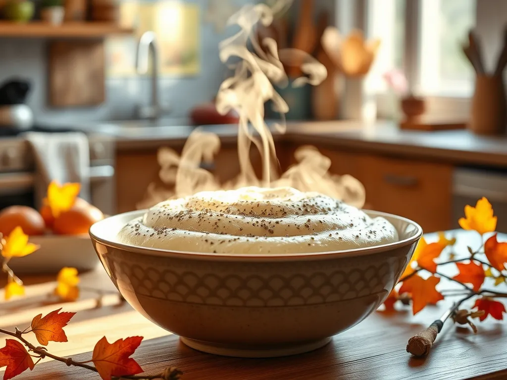 Hot chia pudding in a bowl, illustrating the question Can You Microwave Chia Pudding Without Exploding Seeds.