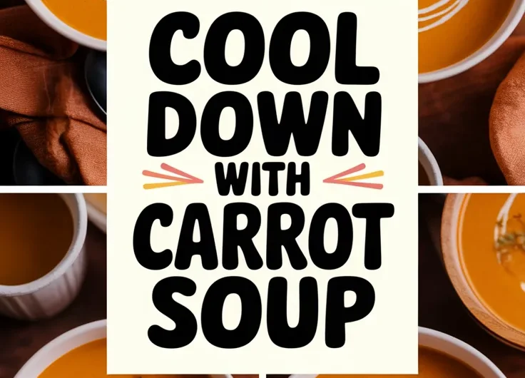 Chilled Carrot Soup with Ginger (Microwave Cooked)