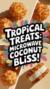 Delicious coconut macaroons with beach vibes, perfect for a tropical treat.