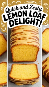 Delicious Copycat Starbucks Lemon Loaf with glaze