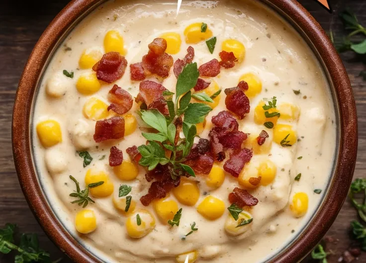 Creamy Corn Chowder – Quick Microwave Version