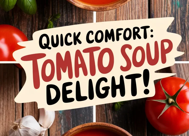 Creamy Tomato Soup – One-Pot Microwave
