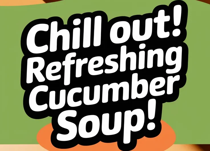 Cucumber Avocado Soup (Microwave Garlic Base)