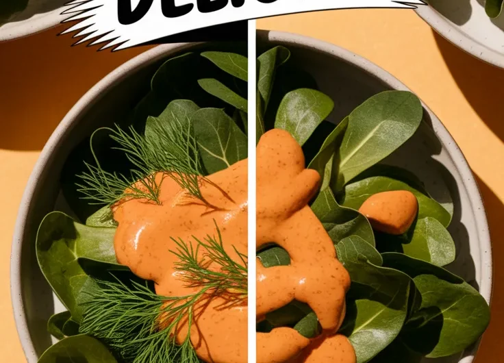 Dill Sauce with Spring Greens (Microwave Whisk)