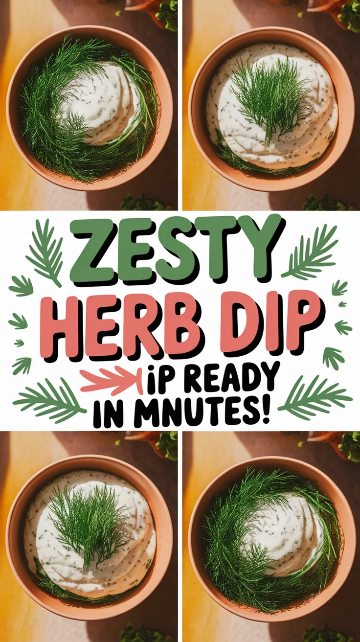 Delicious dill sauce with spring herbs served in a bowl
