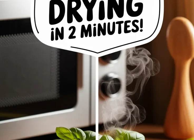 How to Quickly Dry Basil in the Microwave