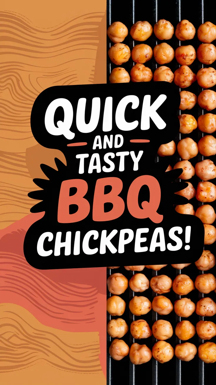 Delicious BBQ chickpeas ready in just 2 minutes