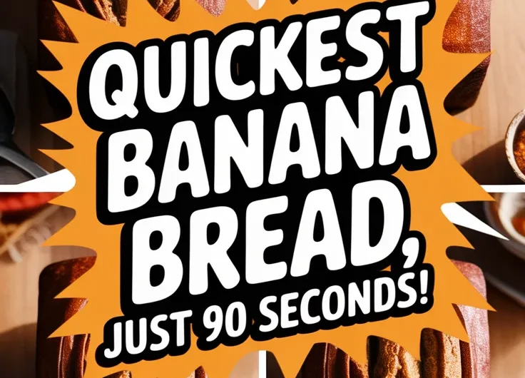 Easy 90-Second Banana Bread