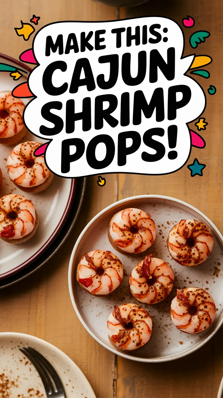 Delicious Easy Cajun Shrimp Pops ready to be enjoyed