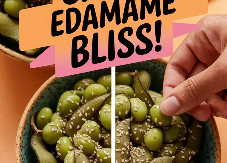 Easy 2-Minute Garlic Edamame