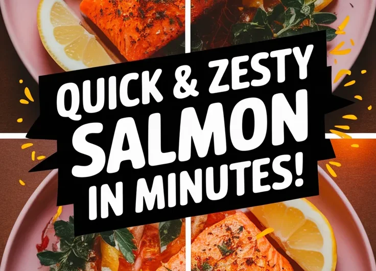 Easy Lemon Garlic Salmon in the Microwave