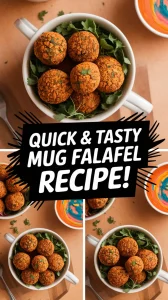Delicious mug falafel recipe with vibrant colors