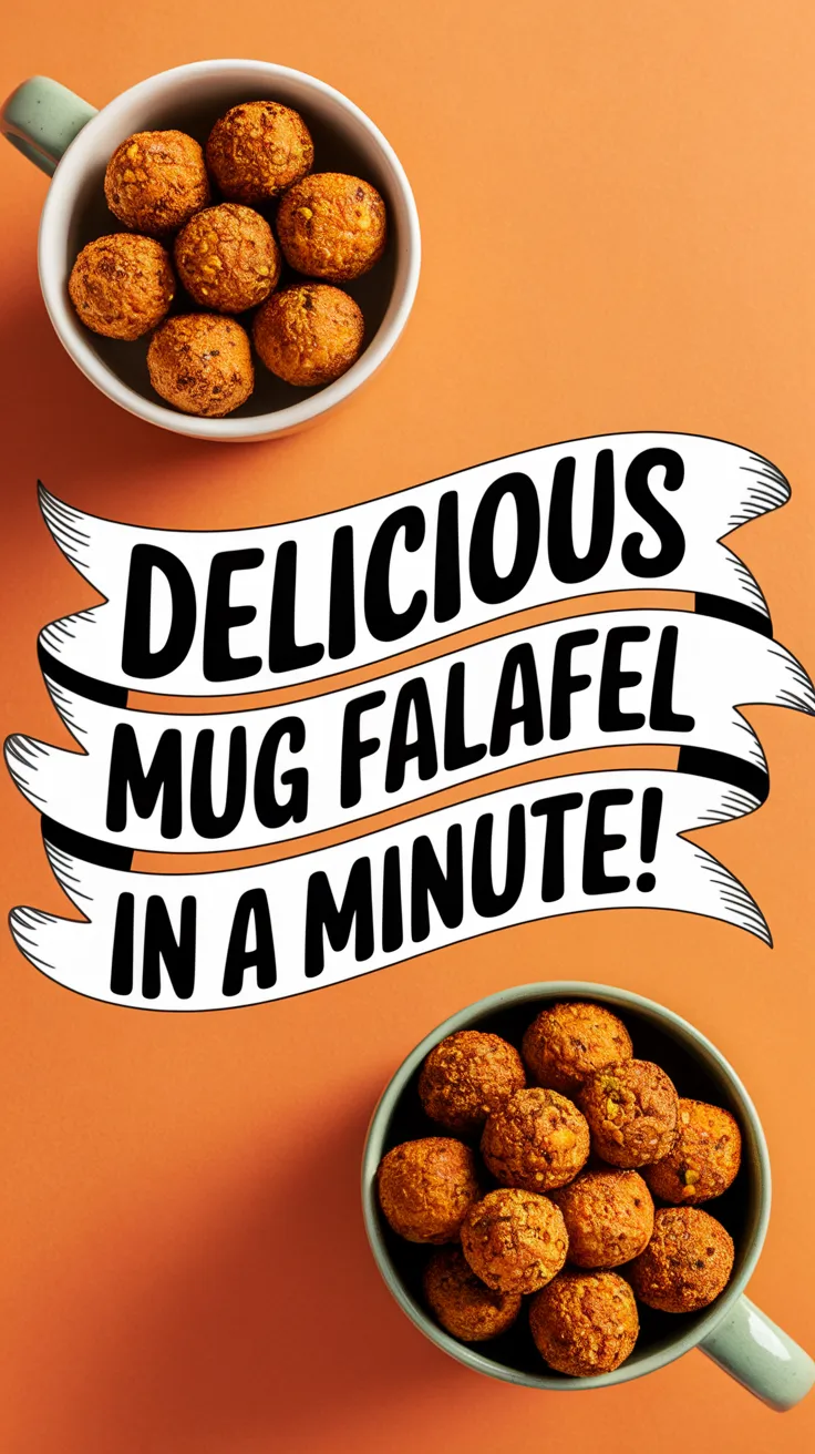 Delicious mug falafel bites served in cups on an orange background