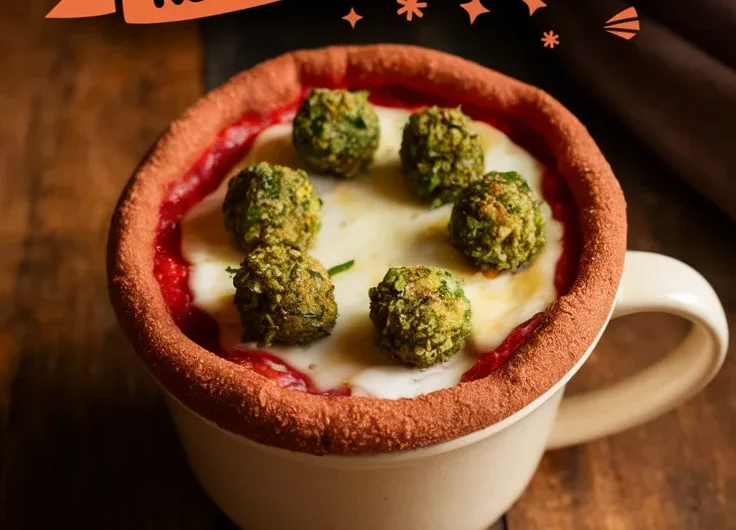 Easy Mug Falafel Pizza