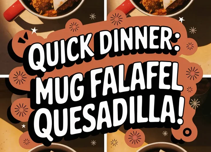 Easy Mug Falafel Quesadilla