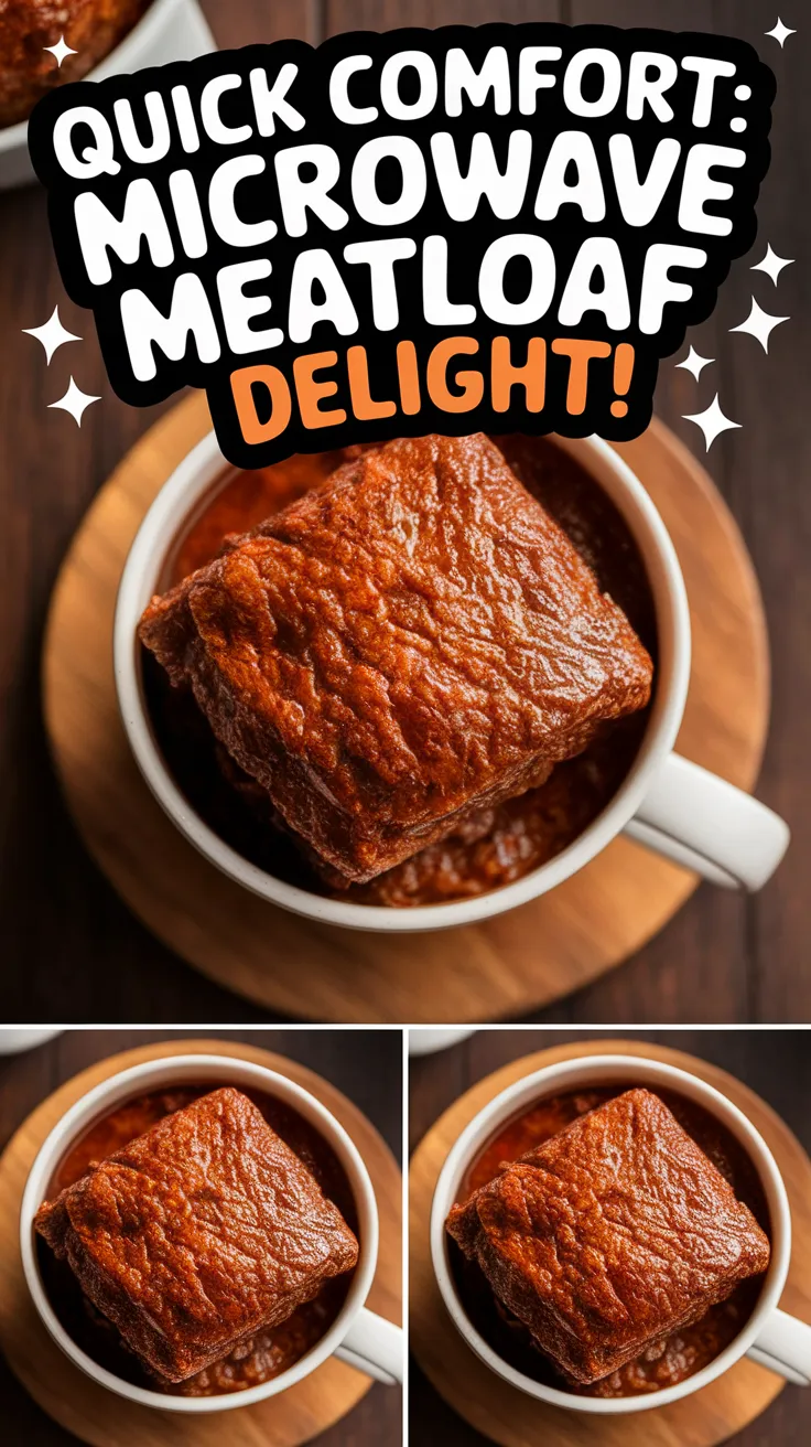 Delicious and quick microwave meatloaf served in a mug