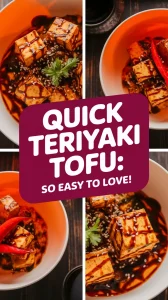 Delicious teriyaki tofu dish, perfect for a quick meal.