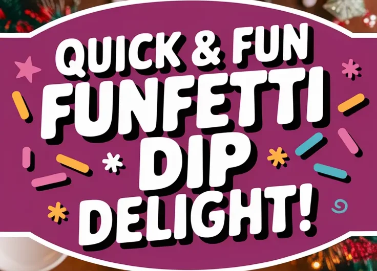 Funfetti Dip (Easy Microwave Blend)