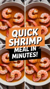 Delicious garlic butter shrimp cooked quickly in the microwave, perfect for a quick meal.