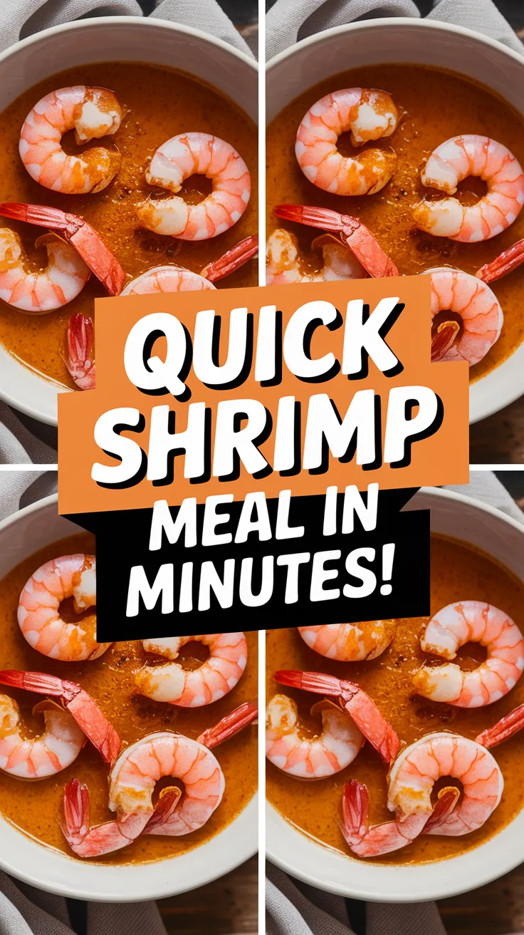 Delicious garlic butter shrimp cooked quickly in the microwave, perfect for a quick meal.