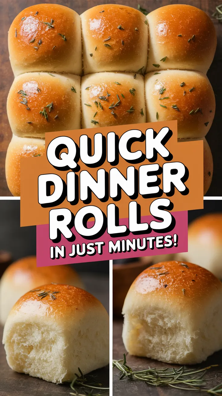 Delicious Garlic Herb Dinner Rolls made quickly in the microwave.