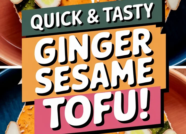 Easy 2-Minute Ginger Sesame Tofu