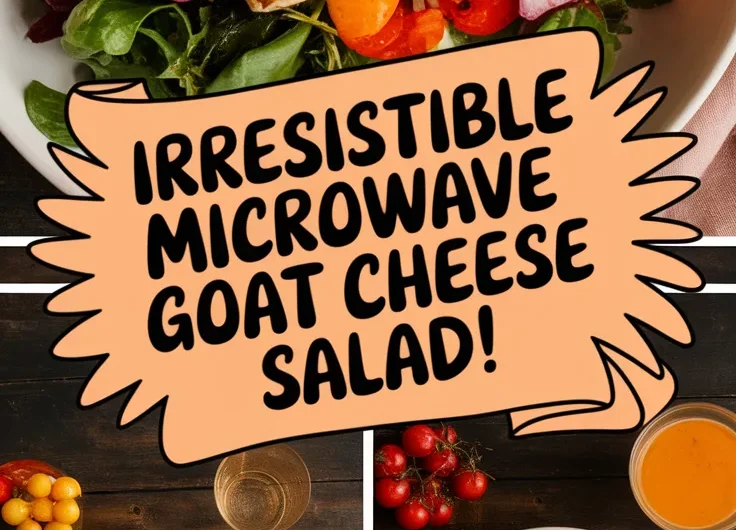 Grilled Goat Cheese Salad with Microwave Softened Cheese